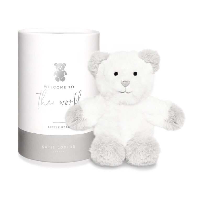 Loxley Bear Baby Toy Welcome To The World In Grey