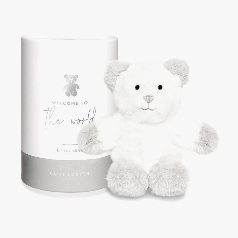 Loxley Bear Baby Toy Welcome To The World In Grey