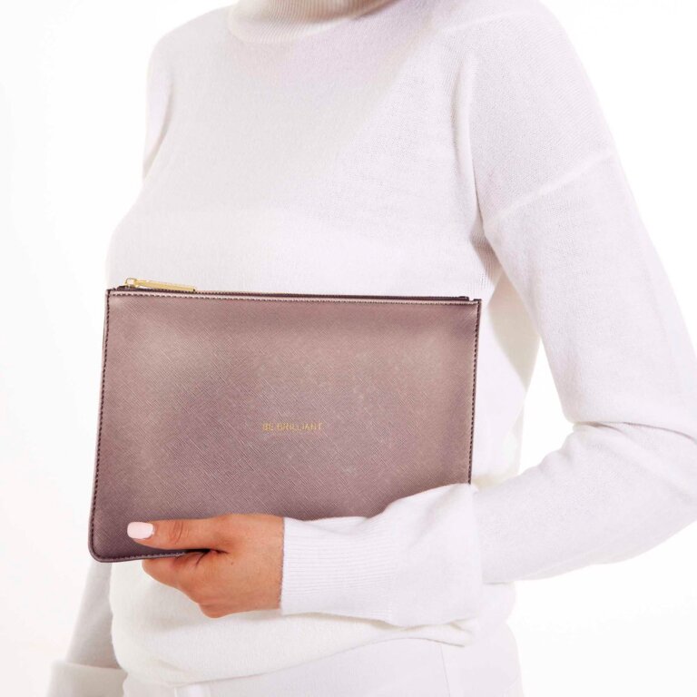 Perfect Pouch | Be Brilliant | Metallic Rose Gold