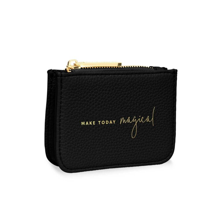 Stylish Structured Coin Wallet Make Today Magical Black