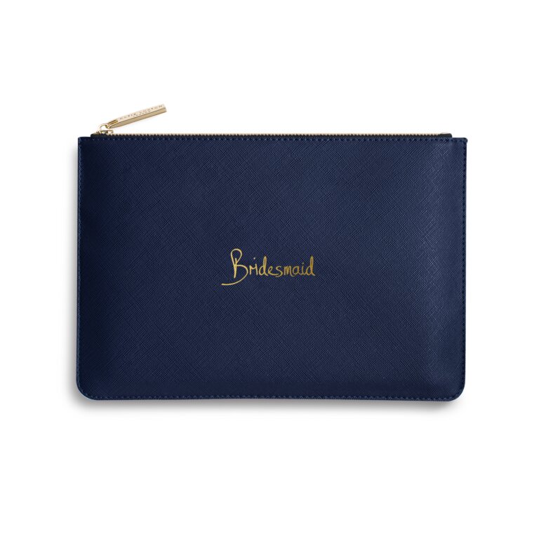 Perfect Pouch Bridesmaid in Navy Blue