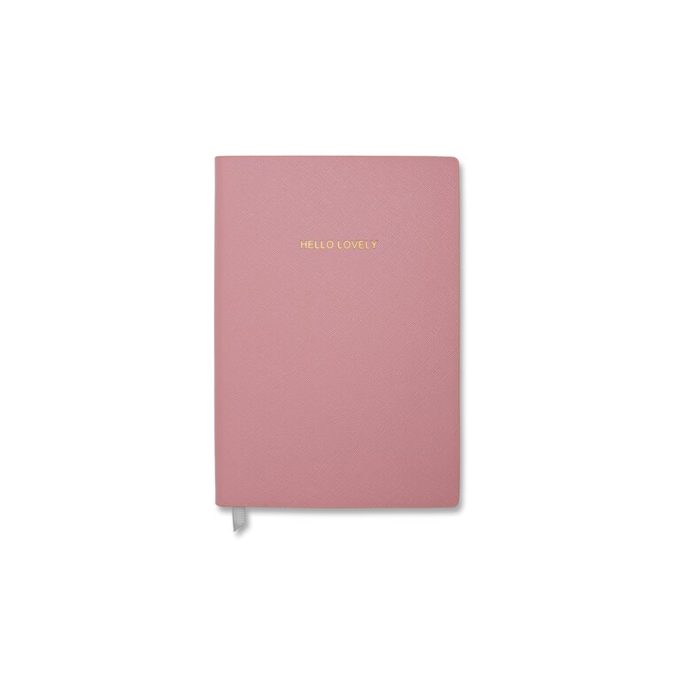 Small Notebook 'Hello Lovely' Pale Pink