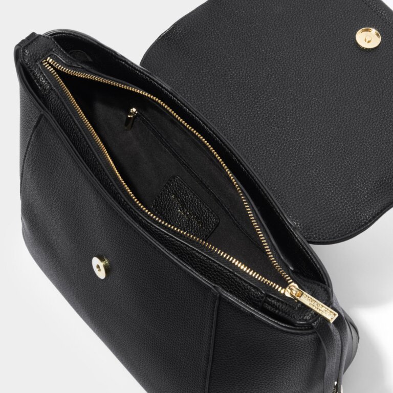 Ava Top Handle Bag In Black