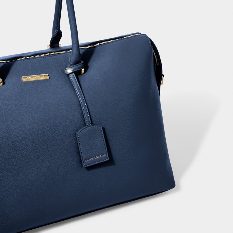 Kensington Weekender Bag In Navy Blue
