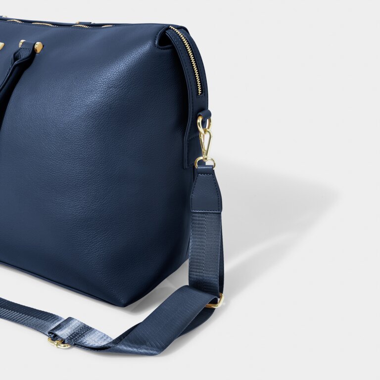 Kensington Weekender Bag In Navy Blue