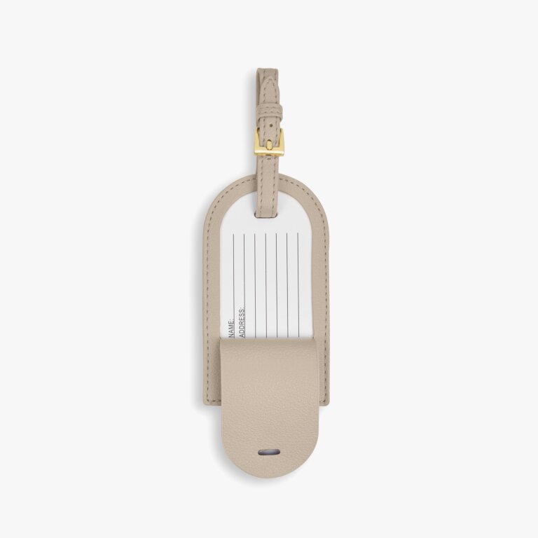 Luggage Tag Travel in Style in Taupe