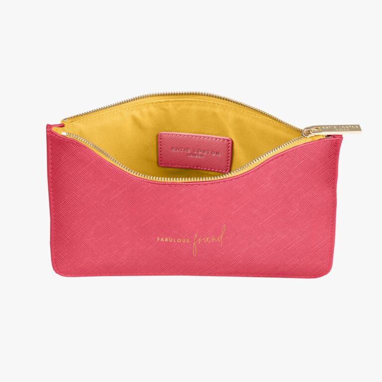 Color Pop Perfect Pouch Fabulous Friend In Fuchsia And Ochre