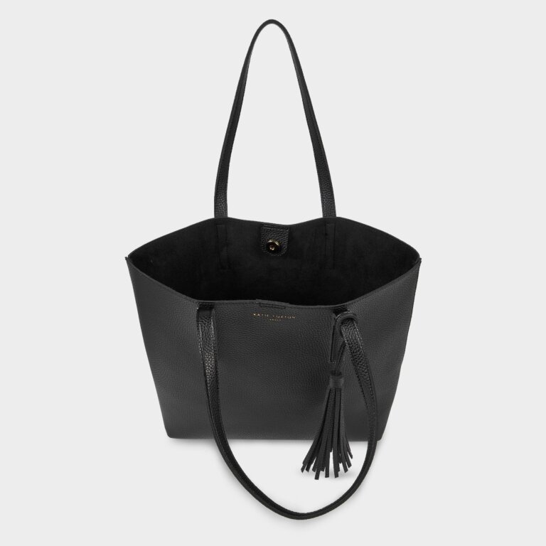 Tavi Tassel Tote Bag In Black
