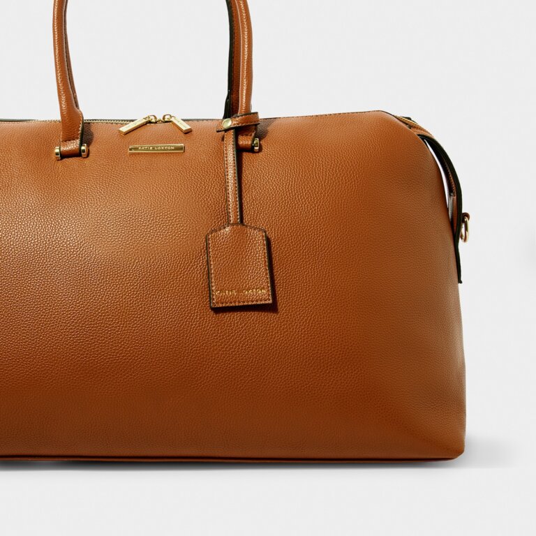 Kensington Weekender Bag In Cognac