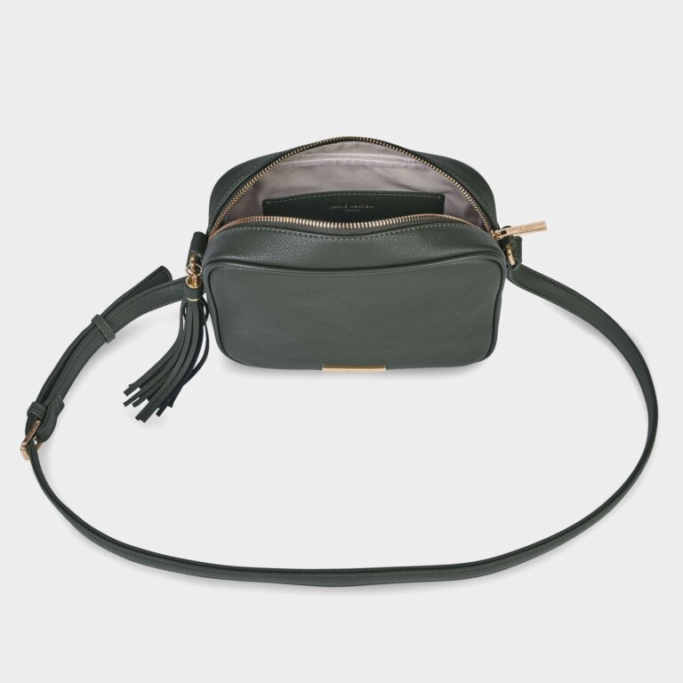 Sophia Tassel Bag Sustainable Style In Khaki