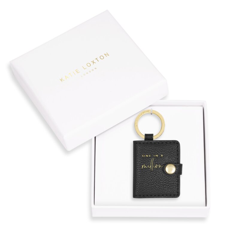 Beautifully Boxed Photo Keyring One In A Million In Black