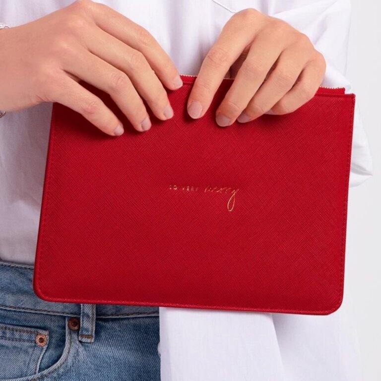 Perfect Pouch So Very Merry in Red