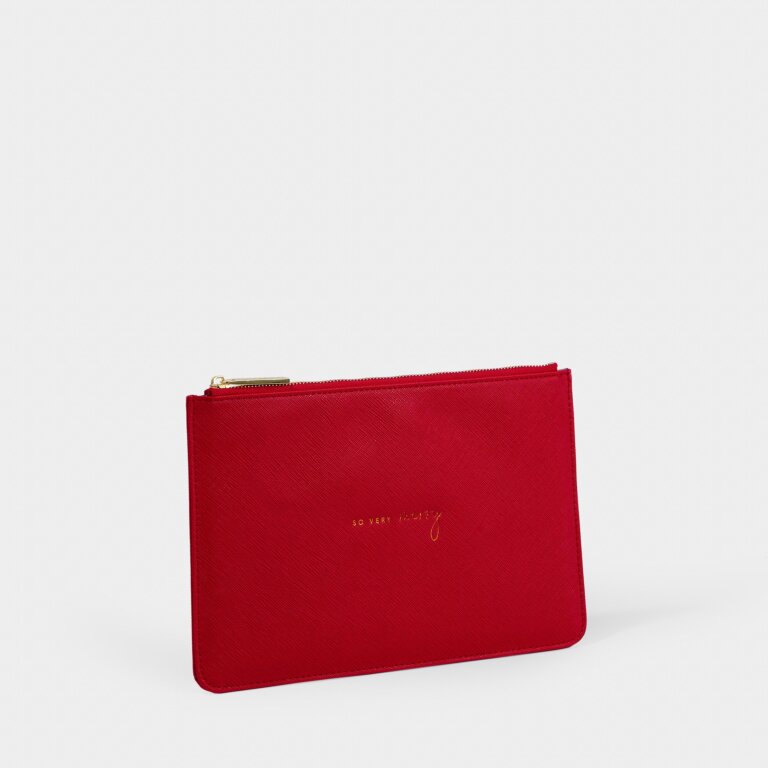 Perfect Pouch So Very Merry in Red