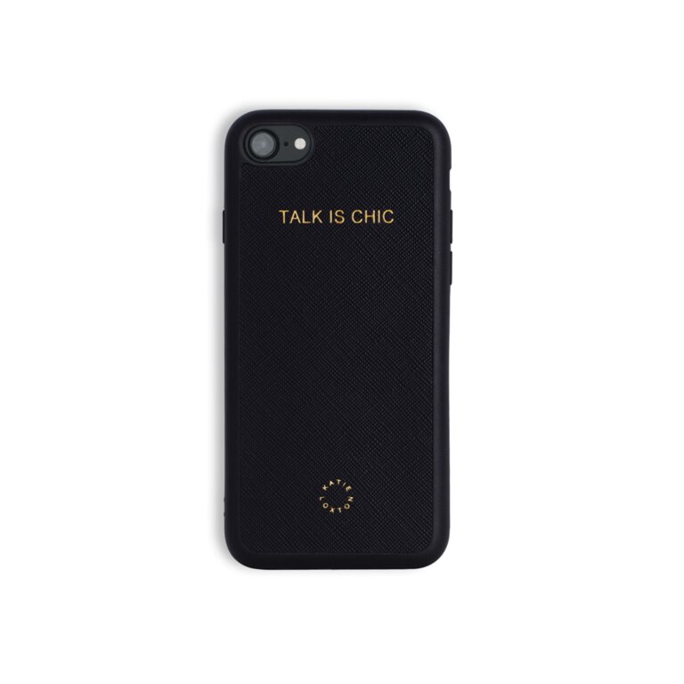 iPhone 7 Case | Talk Is Chic | Black