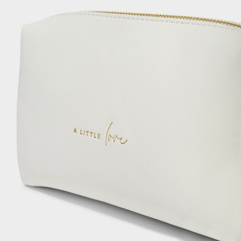 Wash Bag A Little Love in White