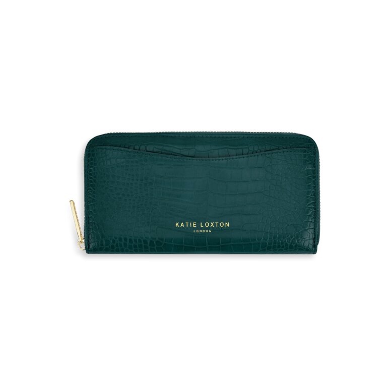 Cara Curve Wallet in Forest Green