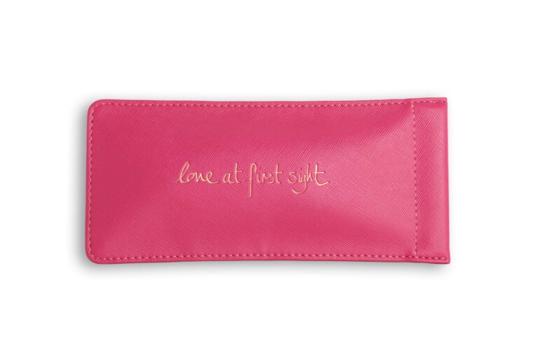 Glasses Sleeve 'Love At First Sight' in Fuchsia Pink
