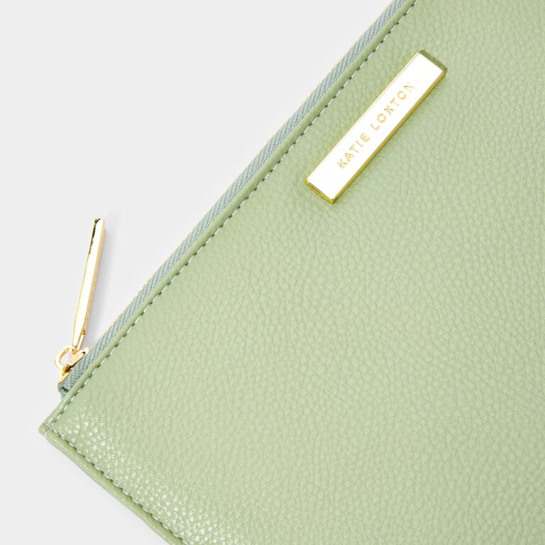 Secret Message Pouch 'Thank You For Being My Wonderful Mum' in Sage Green