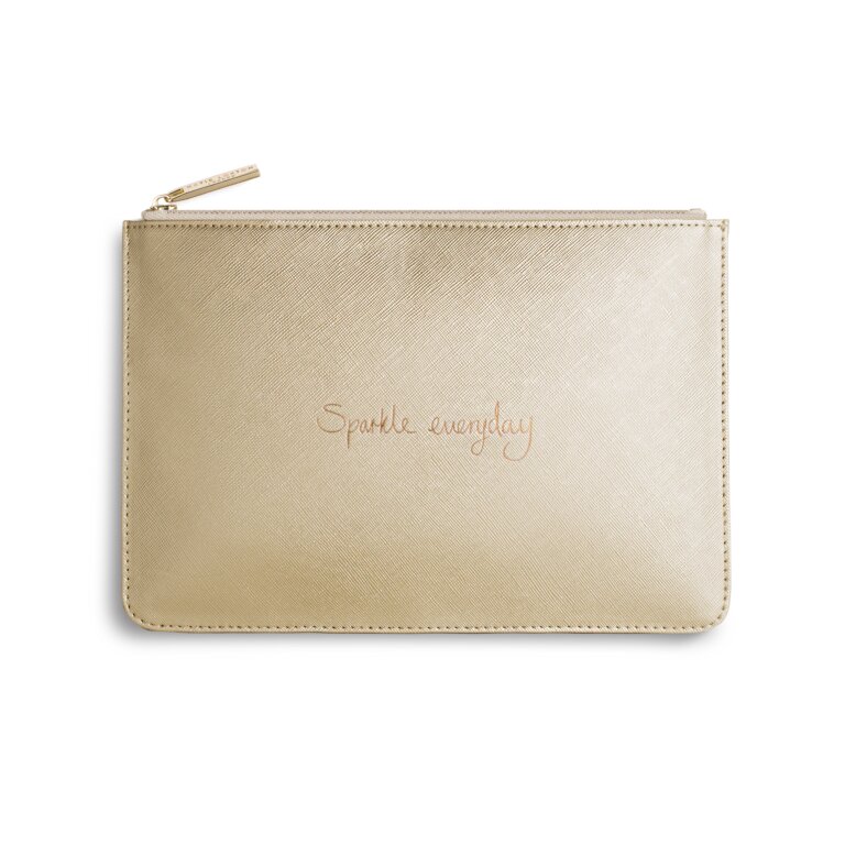 Perfect Pouch Sparkle Everyday in Metallic Gold