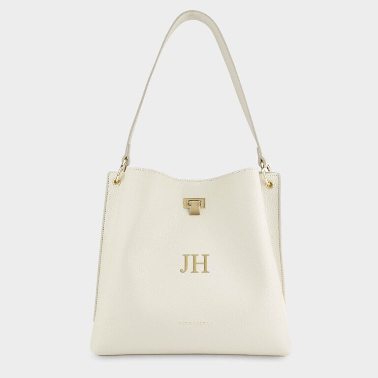 Reese Shoulder Purse in Off White