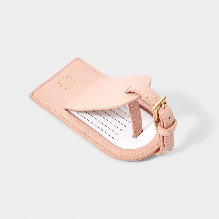 Luggage Tag 'Dreaming Of Sunshine' in Pale Pink