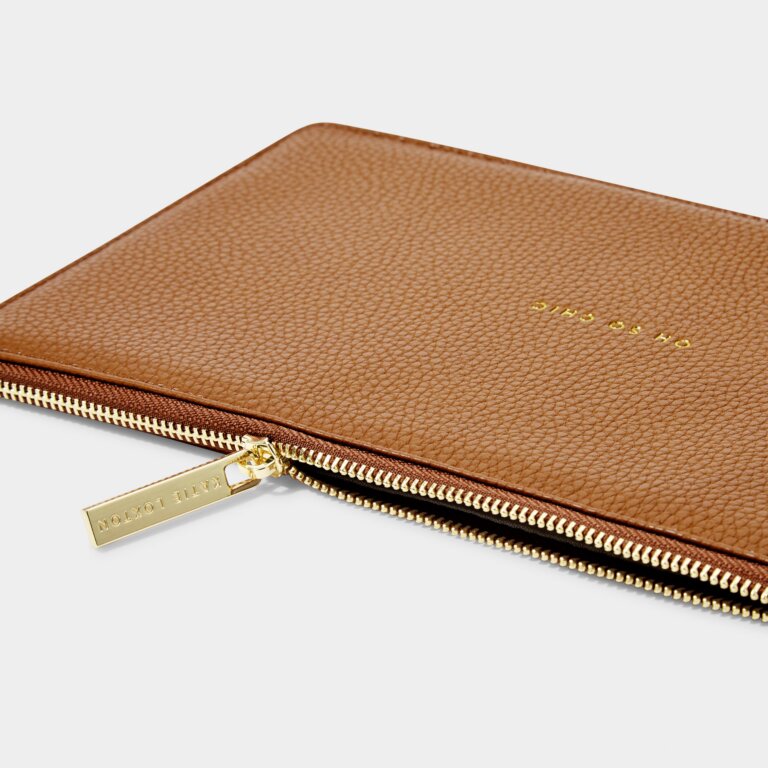 Slim Perfect Pouch 'Oh So Chic' In Tan