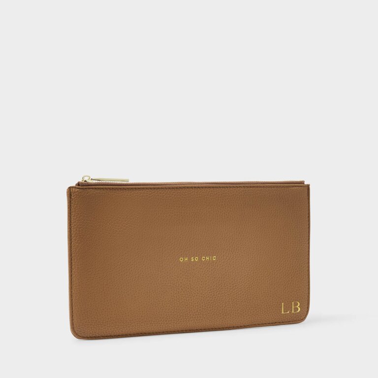 Slim Perfect Pouch 'Oh So Chic' In Tan
