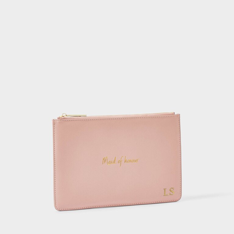 Bridal Perfect Pouch 'Maid Of Honour' in Rose Pink