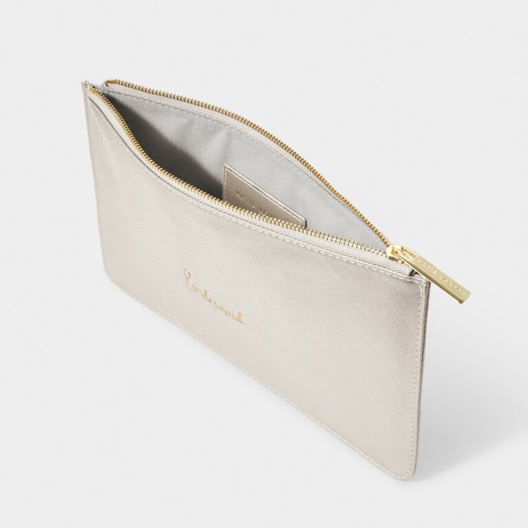 Bridal Perfect Pouch 'Bridesmaid' in Gold