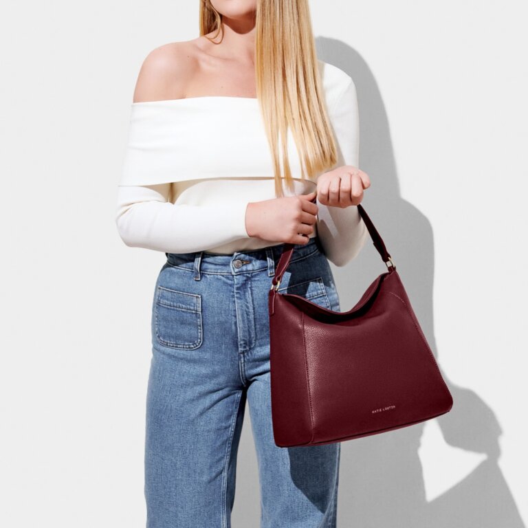 Heidi Shoulder Bag in Plum
