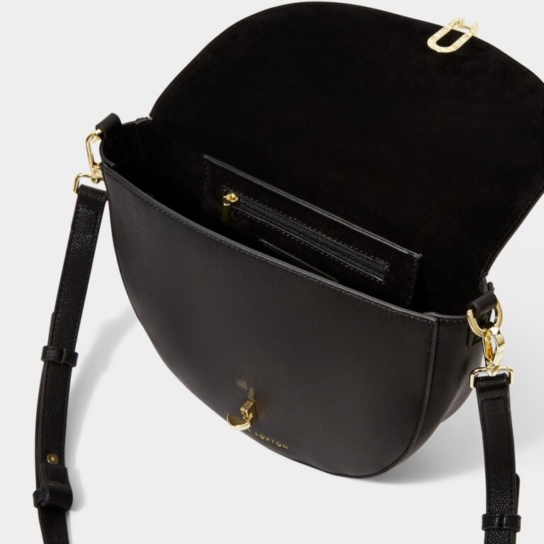 Quinn Saddle Bag in Black
