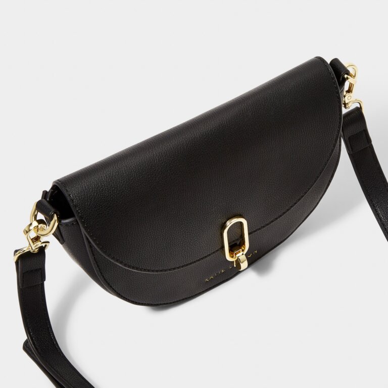 Quinn Mini Saddle Bag in Black