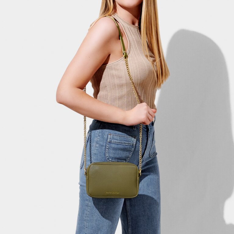 Millie Mini Crossbody Bag in Khaki