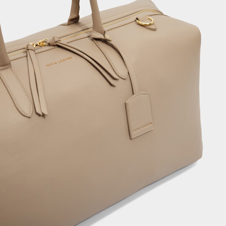 Oxford Weekend Holdall in Light Taupe