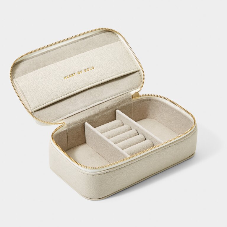 Wellness Jewellery Box 'Heart Of Gold' Pearl in Off White