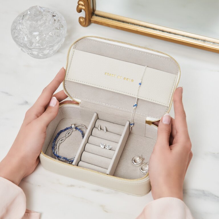 Wellness Jewellery Box 'Heart Of Gold' Pearl in Off White