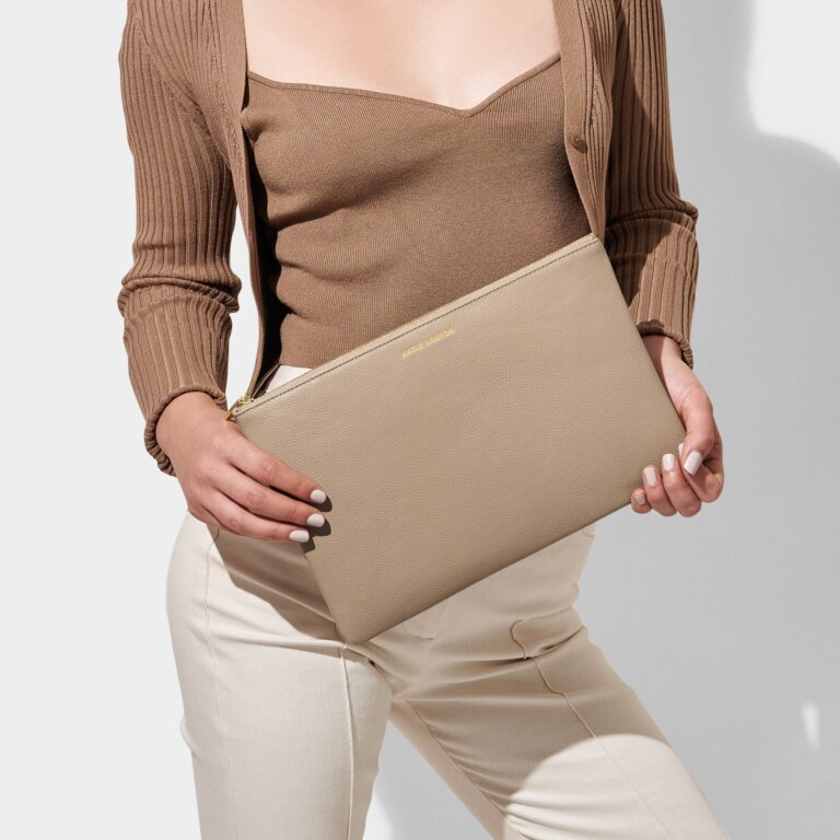 Baby Large Organising Pouch in Light Taupe