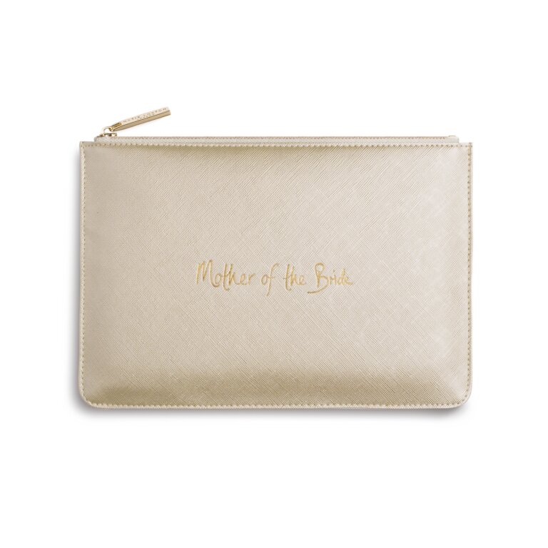 Perfect Pouch Mother Of The Bride In Metallic Gold