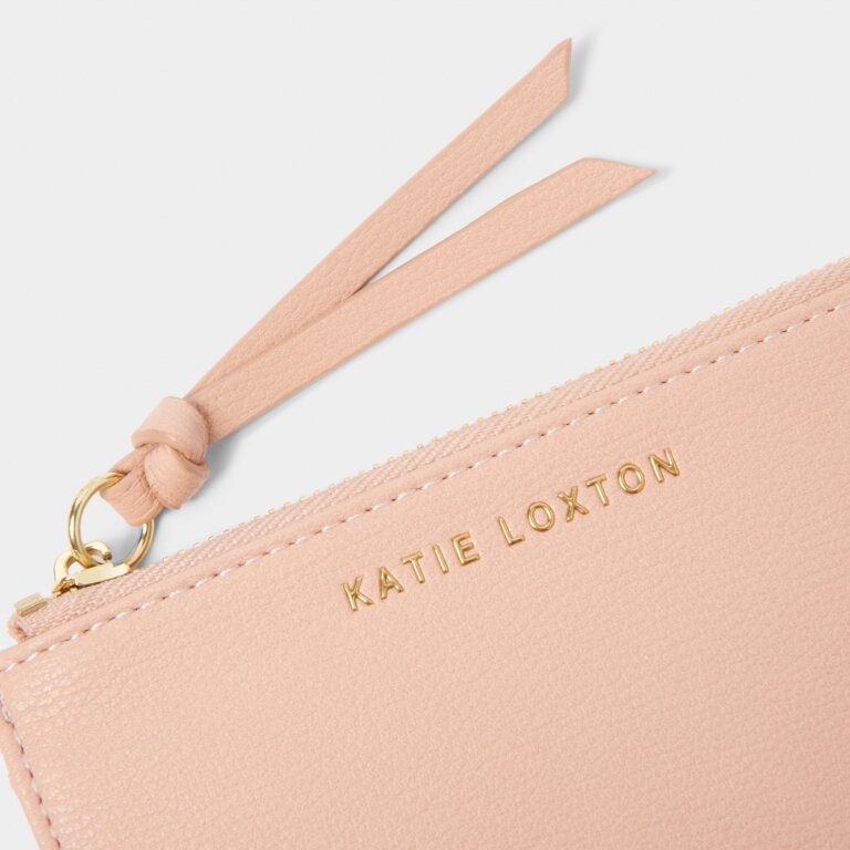 Isla Coin Purse & Card Holder in Pale Pink