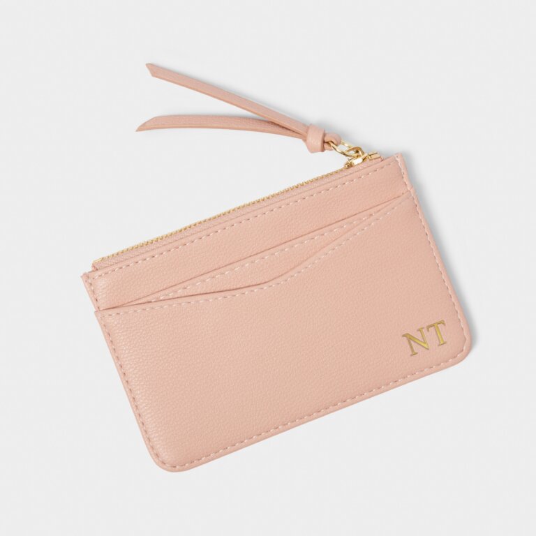 Isla Coin Purse and Card Holder in Pale Pink