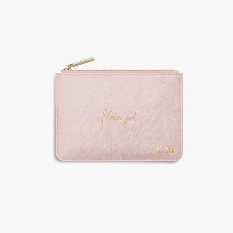 Mini Perfect Pouch 'Flower Girl' in Metallic Pink
