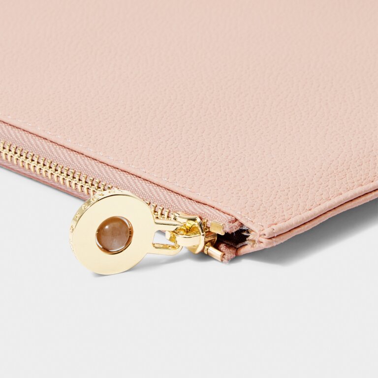 Birthstone Pouch 'July' in Nude Pink