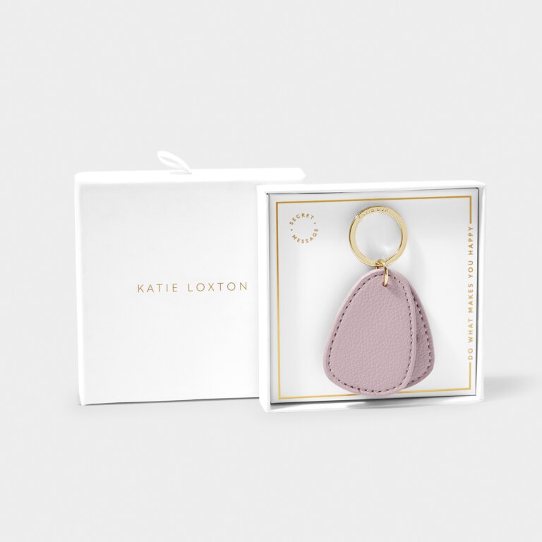 Beautifully Boxed Keyring 'Do What Makes You Happy' in Dusty Lilac
