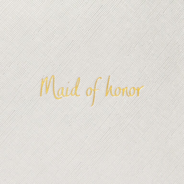 Bridal Perfect Pouch 'Maid Of Honor' In Silver