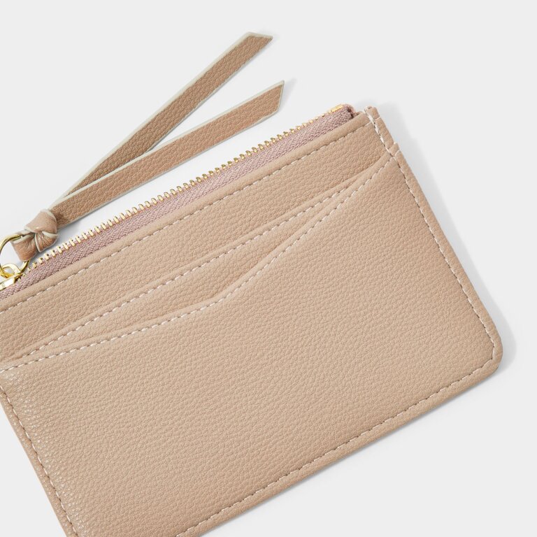 Isla Coin Purse and Card Holder in Soft Tan