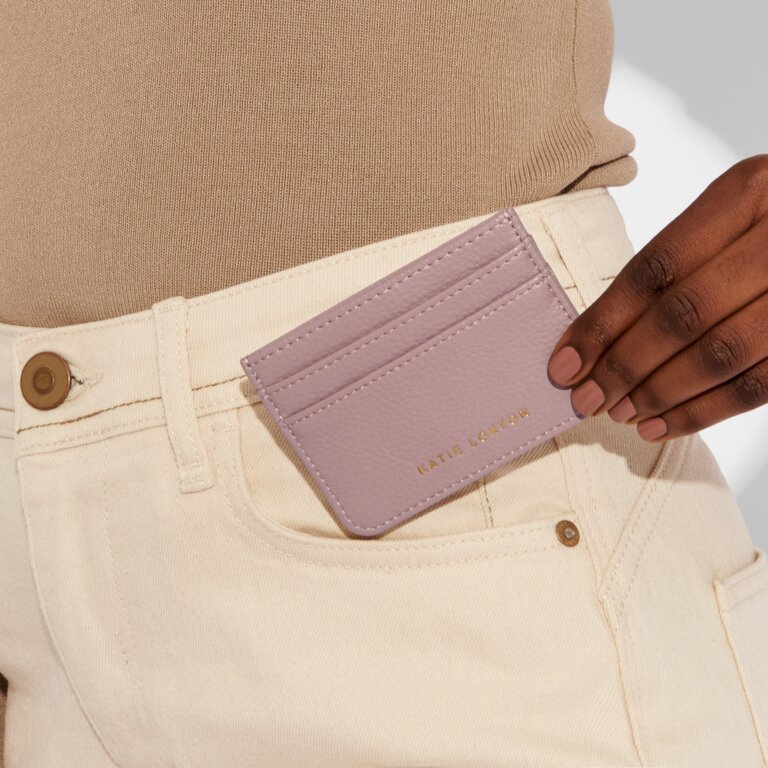 Millie Card Holder in Dusty Lilac
