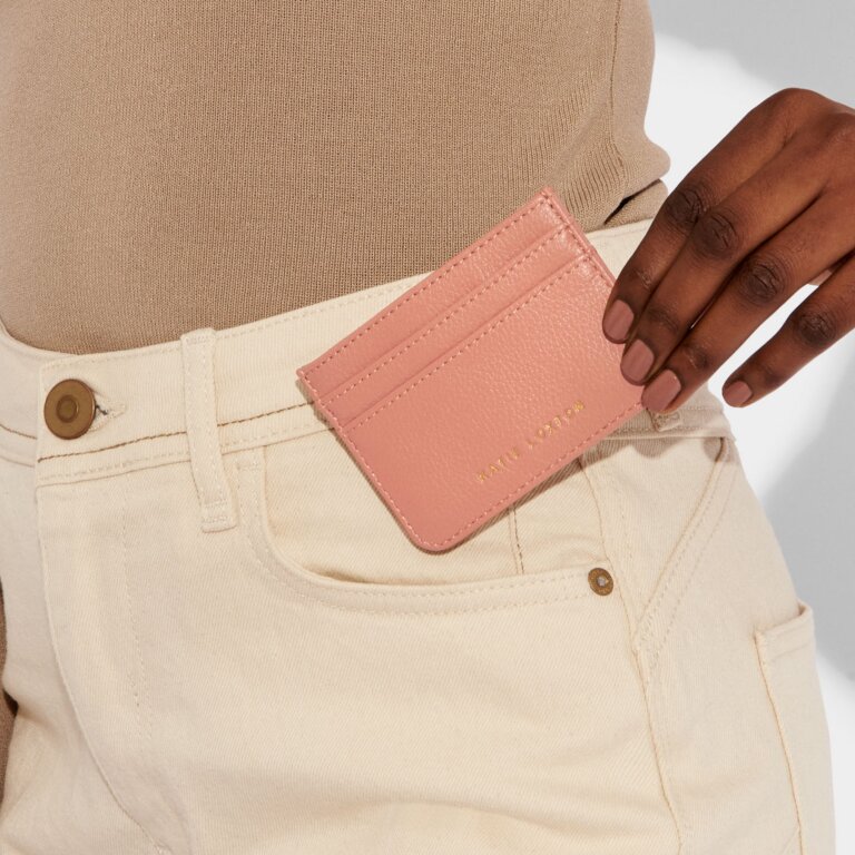 Millie Card Holder In Dusty Coral