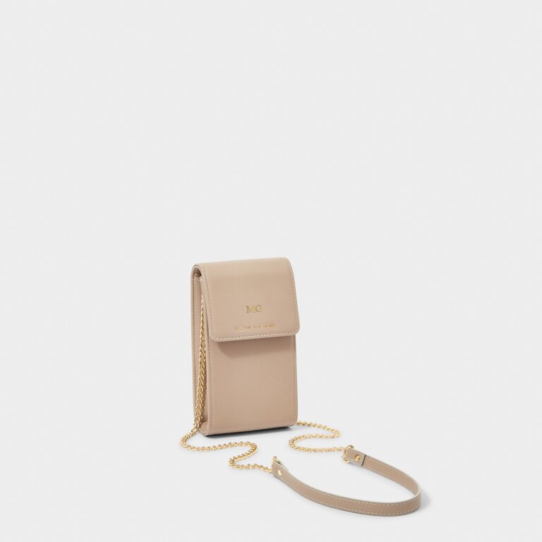 Amy Phone Bag in Soft Tan