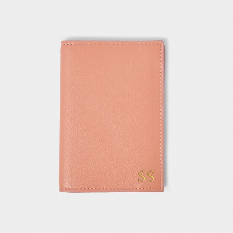 Passport Cover In Dusty Coral