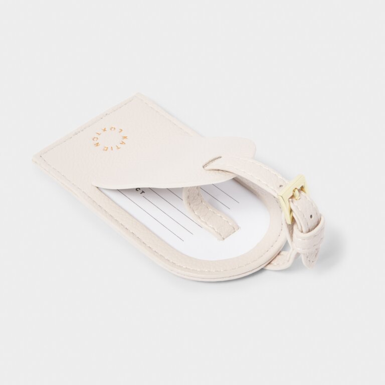 Luggage Tag 'Follow Your Heart' in Off White